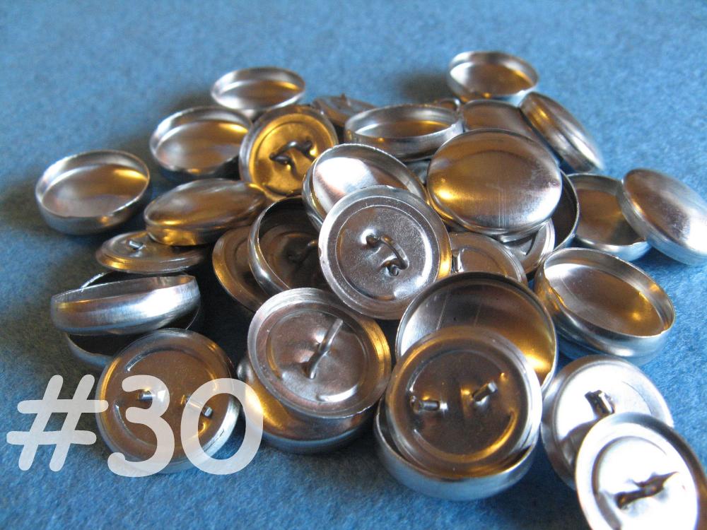 50 Covered Buttons - 3/4 inch - Size 30
