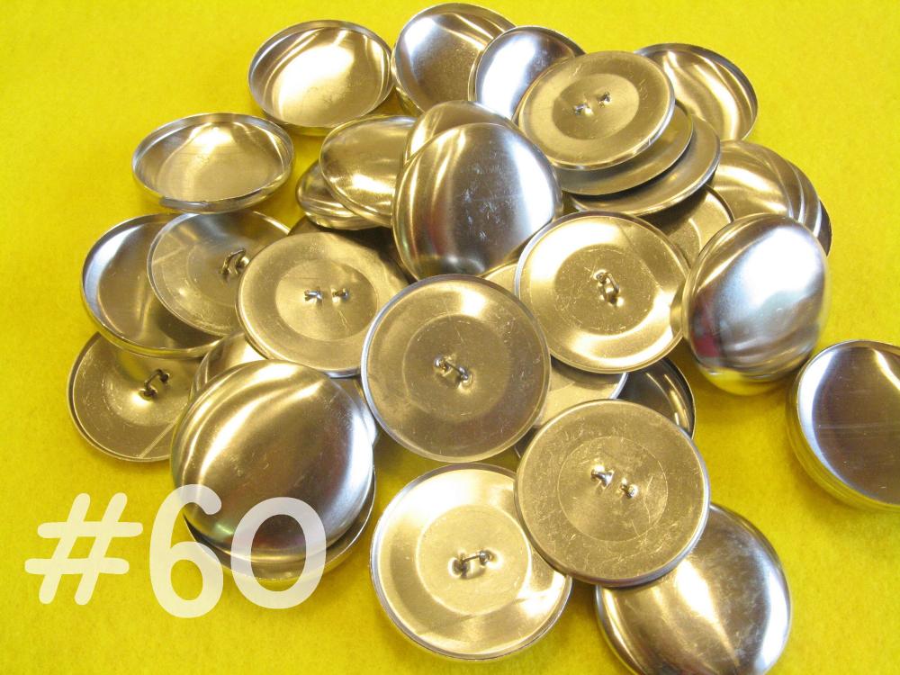 12 Covered Buttons - 1 1/2 inches - Size 60