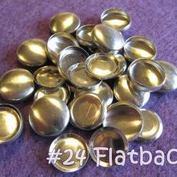 SALE - 100 Covered Buttons FLAT BACKS - 5/8 inch - Size 24