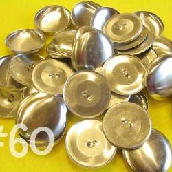12 Covered Buttons - 1 1/2 inches - Size 60