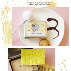 Korean DIY Wooden Stamp Set - Yellow